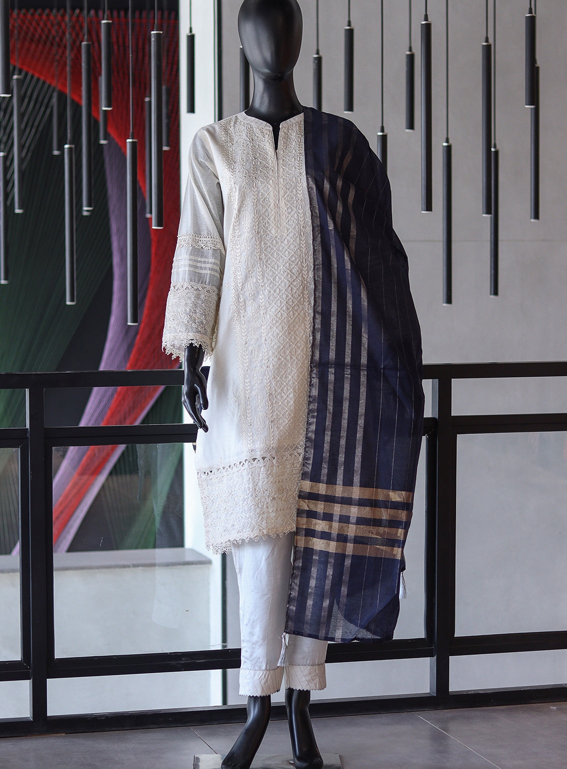 LSM Galleria Luxury Embroidered Rawsilk 3 Piece Stitched Suit - LSM24G LG-SK-0107 LSM Galleria Luxury Embroidered Rawsilk 3 Piece Stitched Suit - LSM24G LG-SK-0107