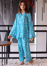 LSM Galleria Night Wear Printed Linen 2 Piece Stitched Suit LSM24NW LG-IZ-0177
