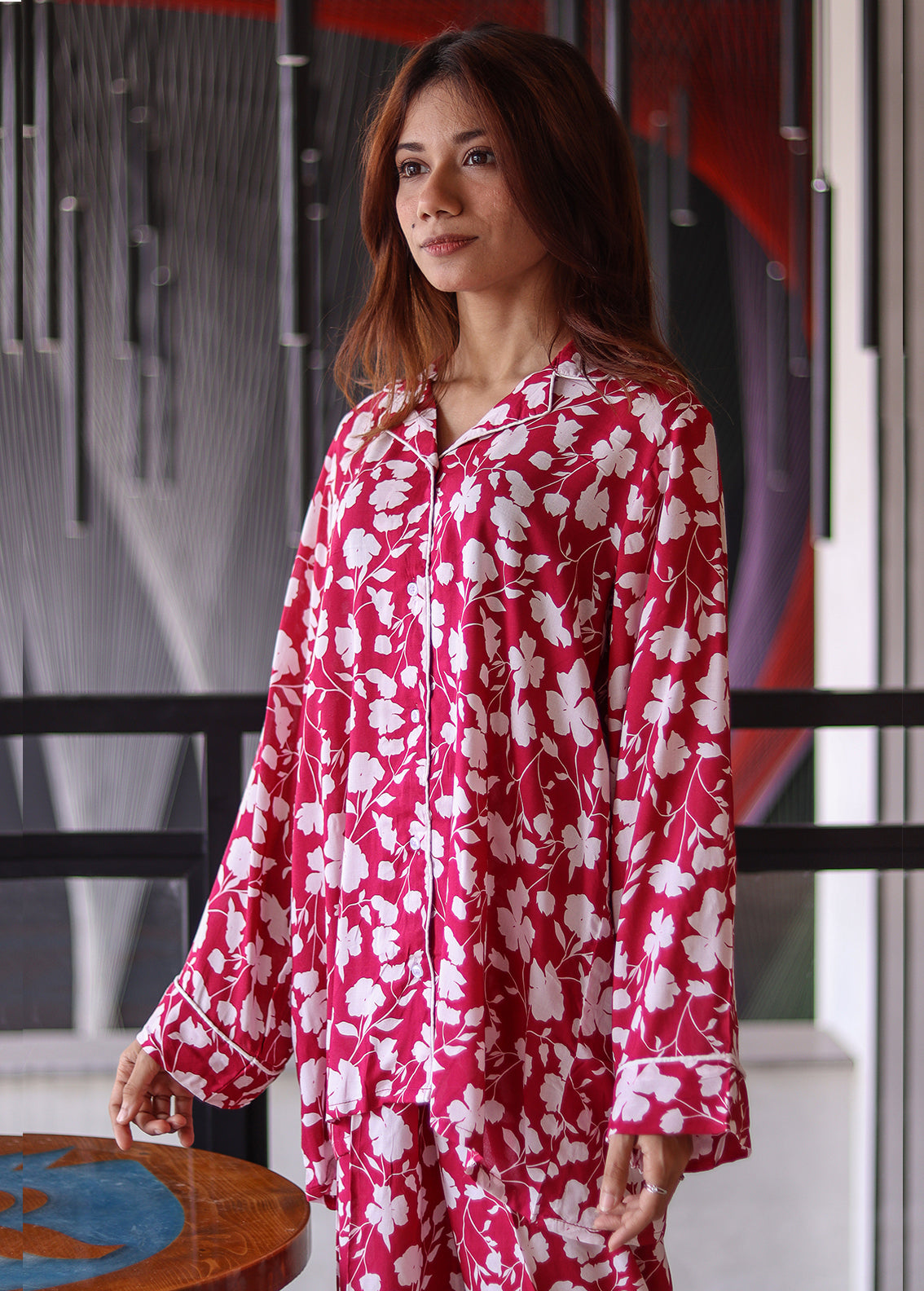 LSM Galleria Night Wear Printed Linen 2 Piece Stitched Suit LSM24NW LG-RL-0043 LSM Galleria Night Wear Printed Linen 2 Piece Stitched Suit LSM24NW LG-RL-0043