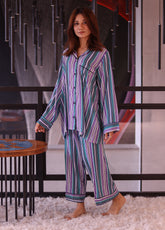 LSM Galleria Night Wear Printed Linen 2 Piece Stitched Suit LSM24NW LG-RL-0044