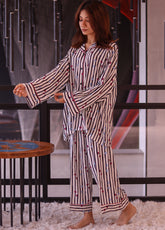 LSM Galleria Night Wear Printed Linen 2 Piece Stitched Suit LSM24NW LG-RL-0045