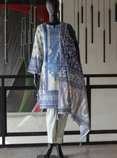 LSM Galleria Zari Printed Lawn 3 Piece Stitched Suit - LSM24G LSM-3536