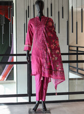 LSM Galleria Zari Printed Lawn 3 Piece Stitched Suit - LSM24G LSM-3538