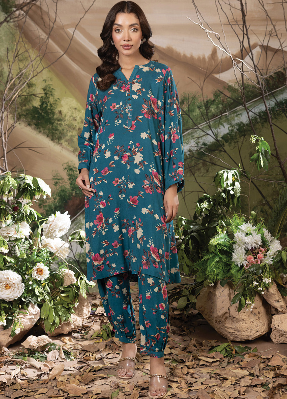 LSM Lakhany Cottel Cords Printed Cotton 2 Piece Stitched Suit LSM24CC LG-IZ-0126 LSM Lakhany Cottel Cords Printed Cotton 2 Piece Stitched Suit LSM24CC LG-IZ-0126