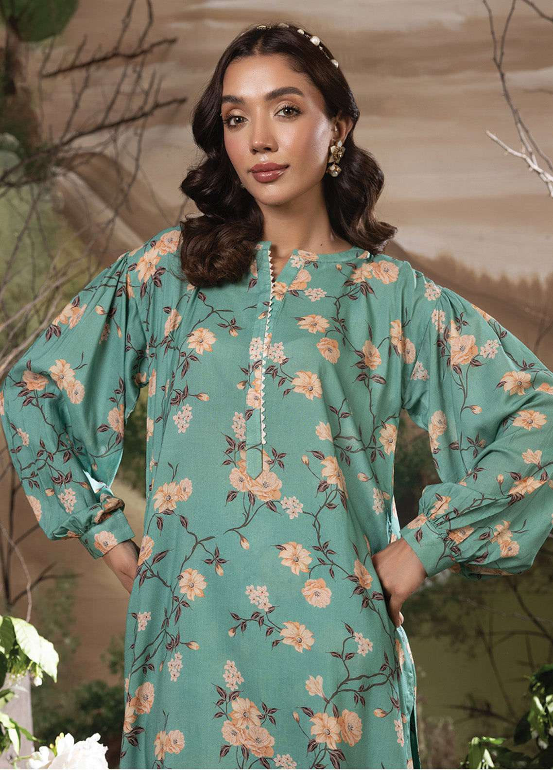 LSM Lakhany Cottel Cords Printed Cotton 2 Piece Stitched Suit LSM24CC LG-IZ-0260 LSM Lakhany Cottel Cords Printed Cotton 2 Piece Stitched Suit LSM24CC LG-IZ-0260