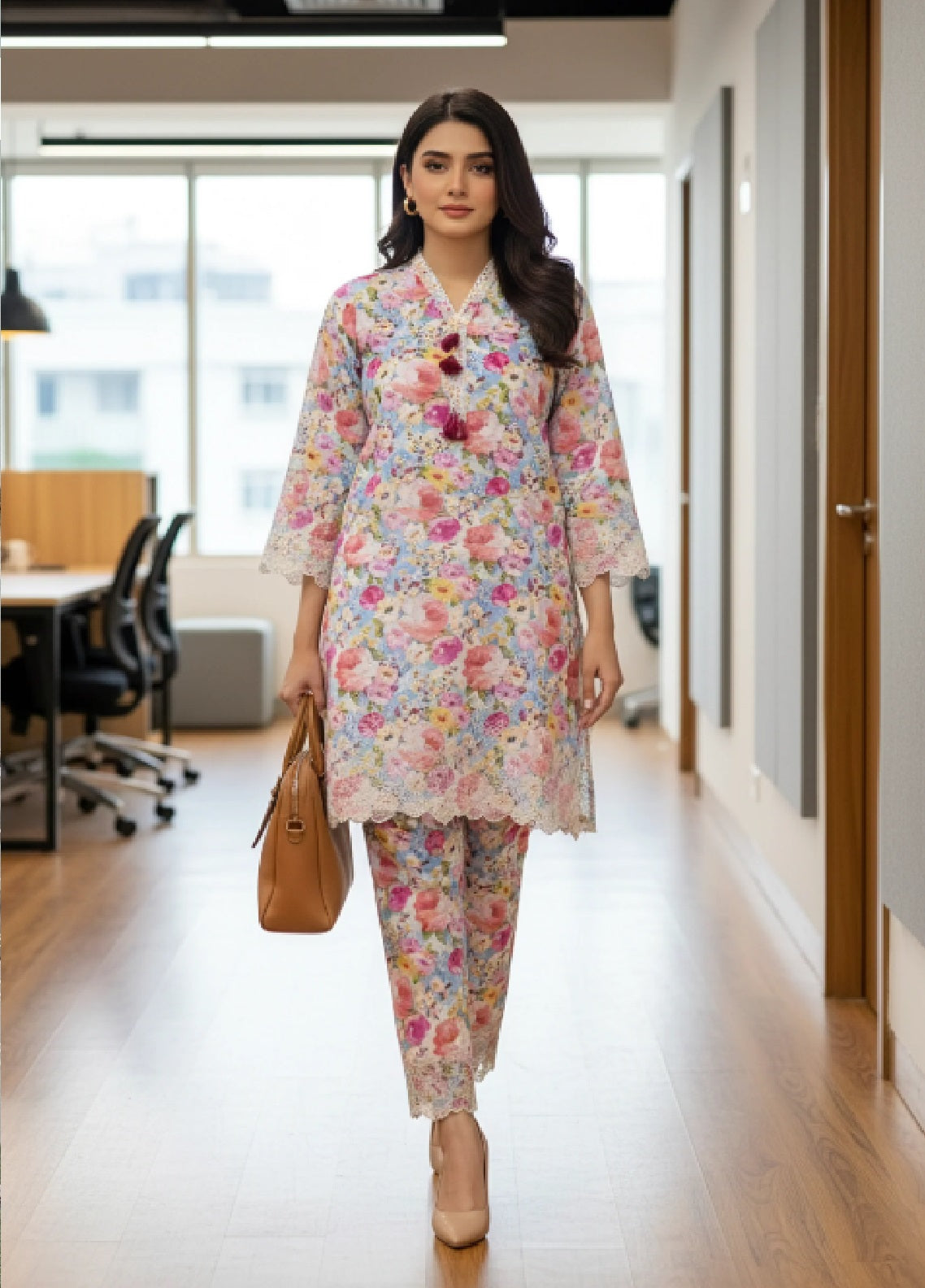 LSM Lakhany Embrodiered Lawn 2 Piece Stitched Shirt & Trouser LSM26BPB D-LG-SG-0031 LSM Lakhany Embrodiered Lawn 2 Piece Stitched Shirt & Trouser LSM26BPB D-LG-SG-0031