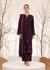 LSM Lakhany Embroidered Cashmi Wool 3 Piece Unstitched Suit LSM25WES D-LG-RL-0281