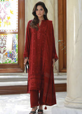 LSM Lakhany Embroidered Jacquard Peach 3 Piece Unstitched Suit LSM25WEE D-LG-RL-0277