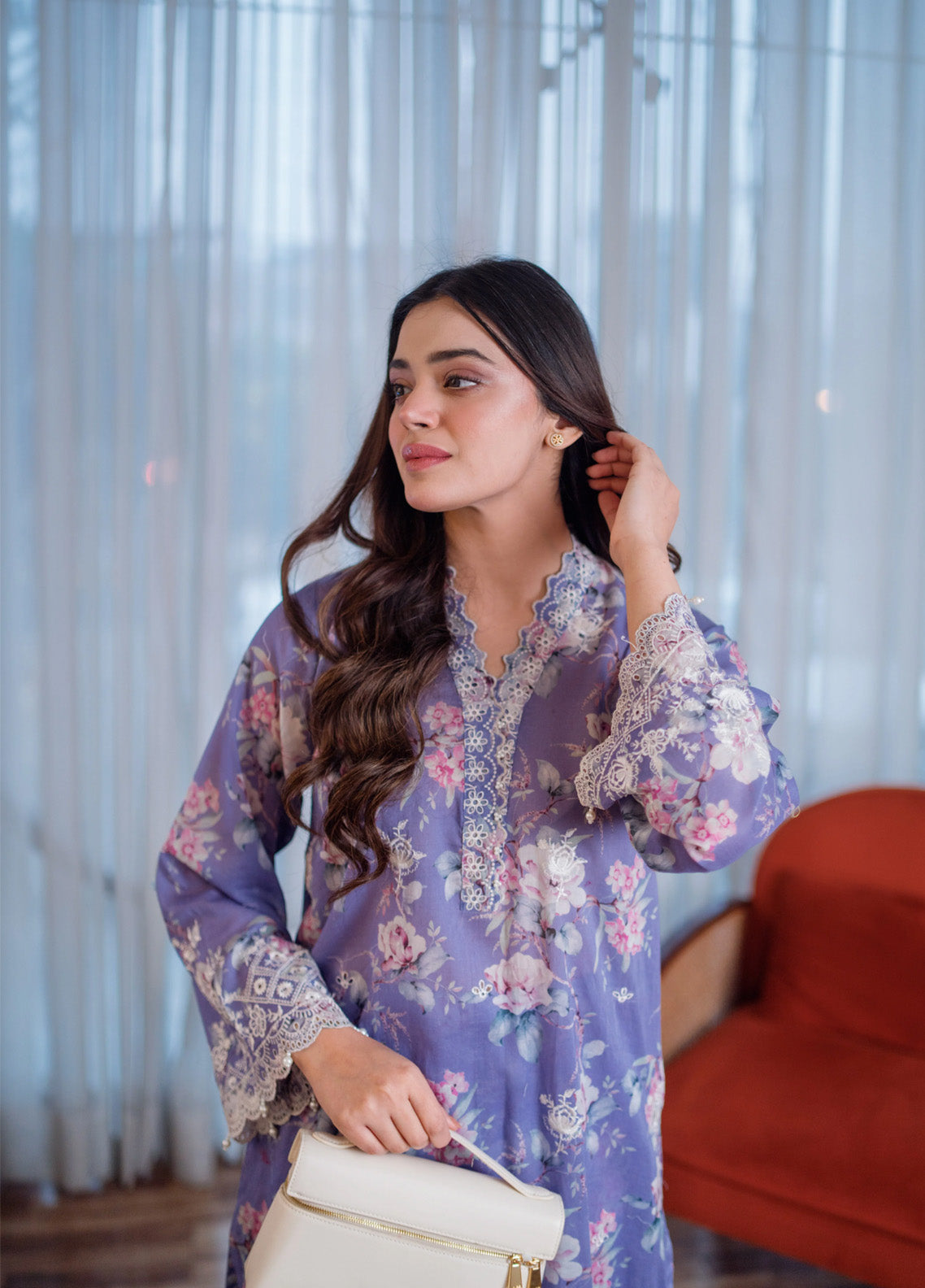 LSM Lakhany Embroidered Lawn 2 Piece Stitched Suit LSM25BPB LG-IZ-0262 LSM Lakhany Embroidered Lawn 2 Piece Stitched Suit LSM25BPB LG-IZ-0262