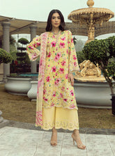 LSM Lakhany Embroidered Lawn 3 Piece Unstitched Suit LSM25SE LG-AR-0099