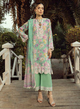 LSM Lakhany Embroidered Lawn 3 Piece Unstitched Suit LSM25SE LG-IZ-0282