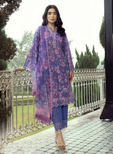 LSM Lakhany Embroidered Lawn 3 Piece Unstitched Suit LSM25SE LG-IZ-0360