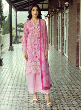 LSM Lakhany Embroidered Lawn 3 Piece Unstitched Suit LSM25SE LG-RL-0134