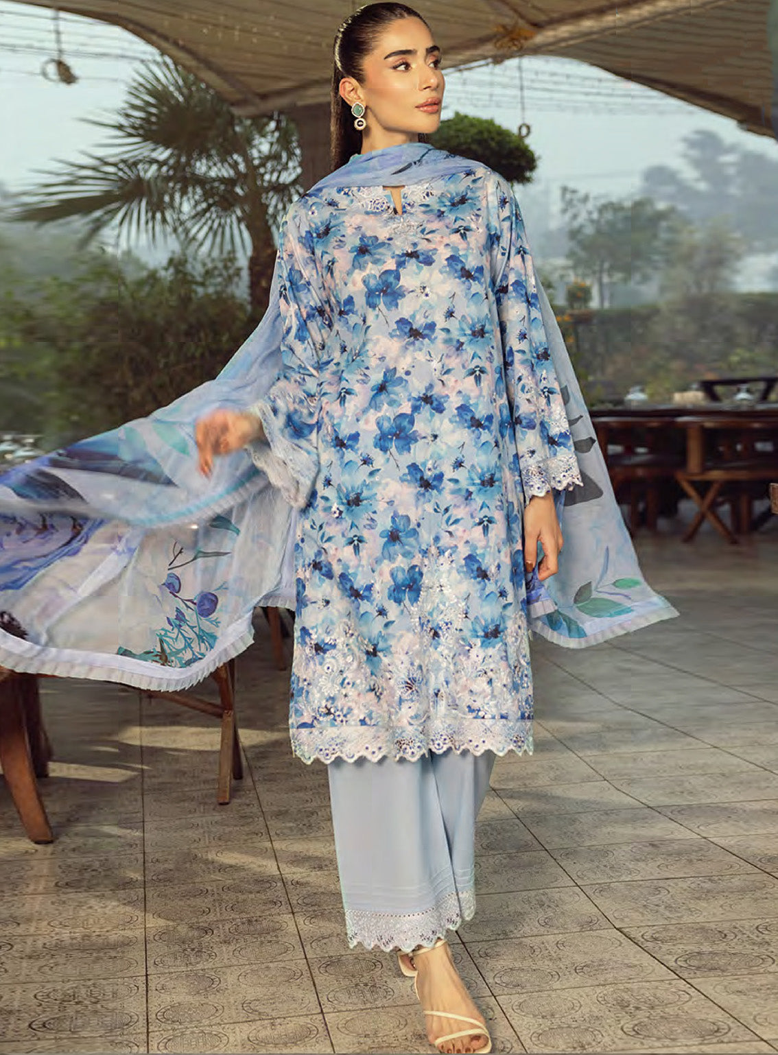 LSM Lakhany Embroidered Lawn 3 Piece Unstitched Suit LSM25SE LG-UB-0102 LSM Lakhany Embroidered Lawn 3 Piece Unstitched Suit LSM25SE LG-UB-0102