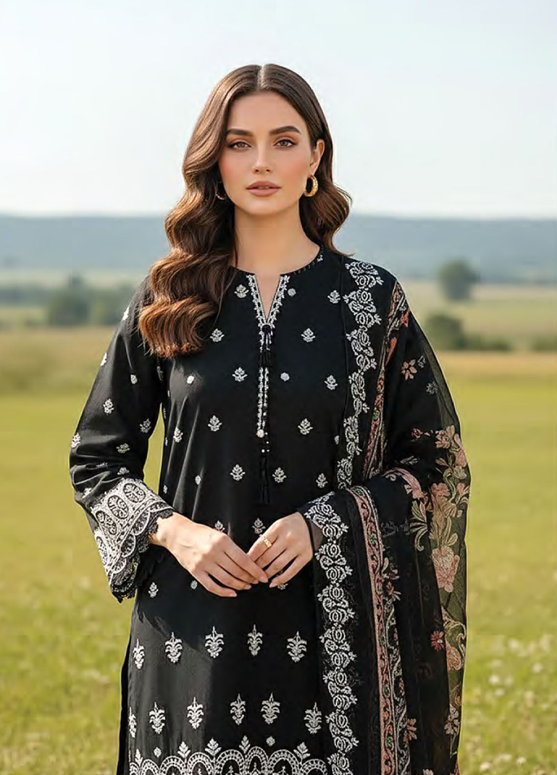 LSM Lakhany Embroidered Lawn 3 Piece Unstitched Suit LSM26EE D-LG-IZ-0383 LSM Lakhany Embroidered Lawn 3 Piece Unstitched Suit LSM26EE D-LG-IZ-0383
