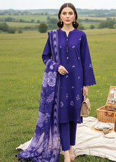 LSM Lakhany Embroidered Lawn 3 Piece Unstitched Suit LSM26EE D-LG-IZ-0400