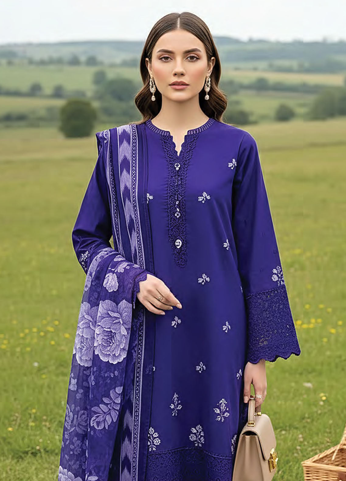 LSM Lakhany Embroidered Lawn 3 Piece Unstitched Suit LSM26EE D-LG-IZ-0400 LSM Lakhany Embroidered Lawn 3 Piece Unstitched Suit LSM26EE D-LG-IZ-0400