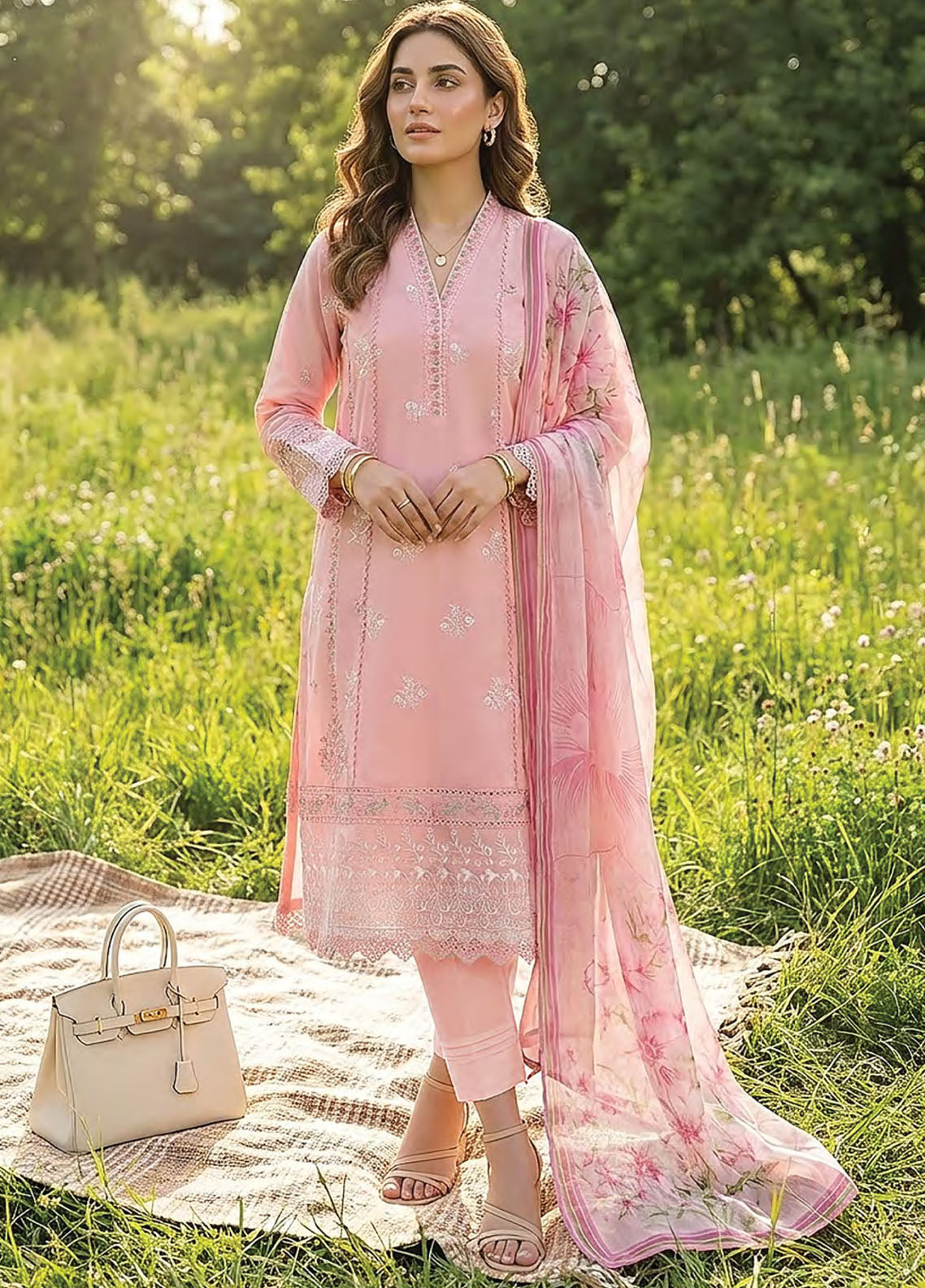 LSM Lakhany Embroidered Lawn 3 Piece Unstitched Suit LSM26EE D-LG-RK-0045 LSM Lakhany Embroidered Lawn 3 Piece Unstitched Suit LSM26EE D-LG-RK-0045