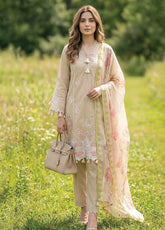 LSM Lakhany Embroidered Lawn 3 Piece Unstitched Suit LSM26EE D-LG-UB-0183