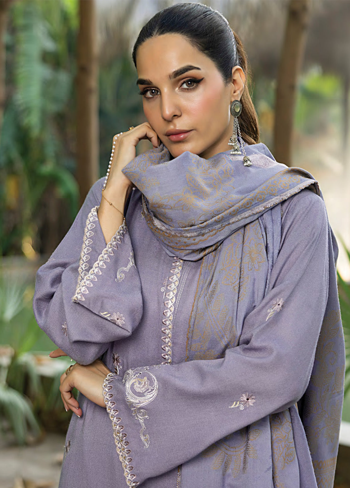 LSM Lakhany Embroidered Slub Peach 3 Piece Unstitched Suit LSM24WLS LG-UB-0117 LSM Lakhany Embroidered Slub Peach 3 Piece Unstitched Suit LSM24WLS LG-UB-0117