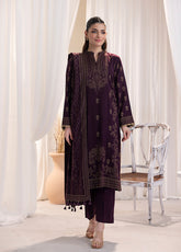 LSM Lakhany Printed Cashmi Vool 3 Piece Unstitched Suit LSM24CV LG-AR-0078-C