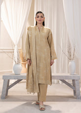 LSM Lakhany Printed Cashmi Vool 3 Piece Unstitched Suit LSM24CV LG-IZ-0269-A