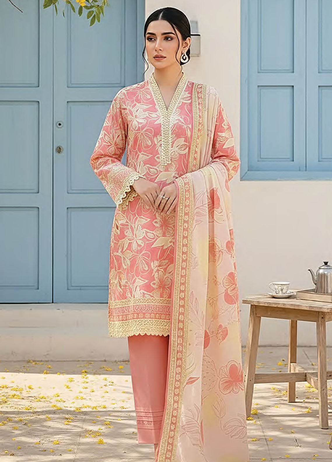 LSM Lakhany Printed Lawn 3 Piece Unstitched Suit LSM26SPV1 D-LG-RK-0137 LSM Lakhany Printed Lawn 3 Piece Unstitched Suit LSM26SPV1 D-LG-RK-0137