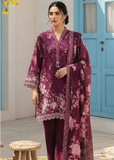 LSM Lakhany Printed Lawn 3 Piece Unstitched Suit LSM26SPV1 D-LG-SG-0092