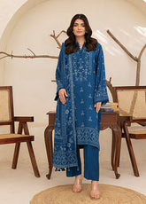LSM Lakhany Printed Pashmina 3 Piece Unstitched Suit LSM24PP LG-AR-0118-A
