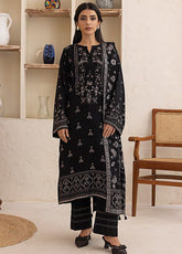 LSM Lakhany Printed Pashmina 3 Piece Unstitched Suit LSM24PP LG-AR-0118-B