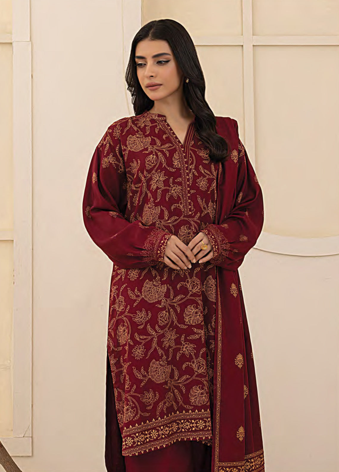 LSM Lakhany Printed Pashmina 3 Piece Unstitched Suit LSM24PP LG-AR-0268-A LSM Lakhany Printed Pashmina 3 Piece Unstitched Suit LSM24PP LG-AR-0268-A