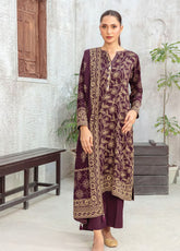LSM Lakhany Printed Pashmina 3 Piece Unstitched Suit LSM25PP D-LG-IZ-0511-A