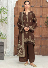 LSM Lakhany Printed Pashmina 3 Piece Unstitched Suit LSM25PP D-LG-RL-0335-C