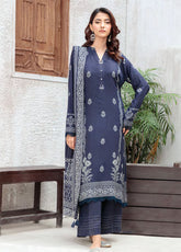LSM Lakhany Printed Pashmina 3 Piece Unstitched Suit LSM25PP D-LG-SG-0039-C