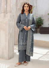 LSM Lakhany Printed Pashmina 3 Piece Unstitched Suit LSM25PP D-LG-UB-0259-B