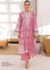 LSM Lakhany Embroidered Lawn 3 Piece Unstitched Suit LSM25ES LG-AR-0158