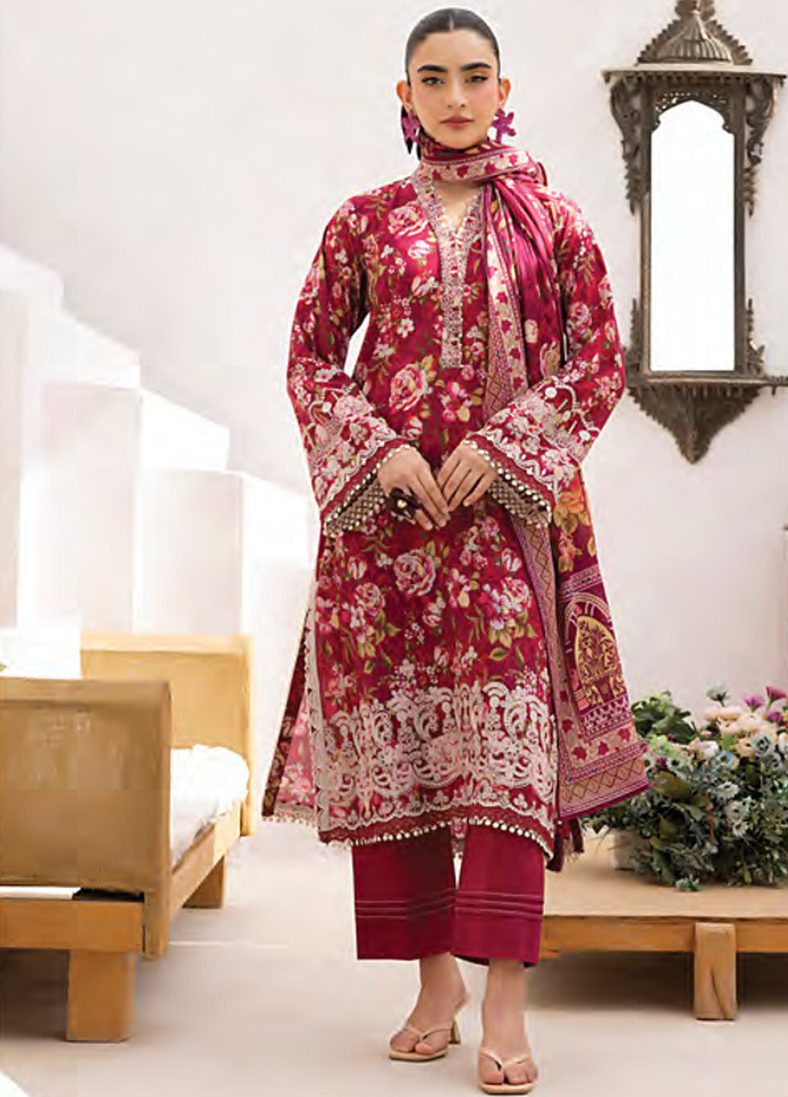 LSM Lakhany Embroidered Lawn 3 Piece Unstitched Suit LSM25ES LG-AR-0169 LSM Lakhany Embroidered Lawn 3 Piece Unstitched Suit LSM25ES LG-AR-0169