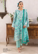 LSM Lakhany Embroidered Lawn 3 Piece Unstitched Suit LSM25ES LG-RL-0203