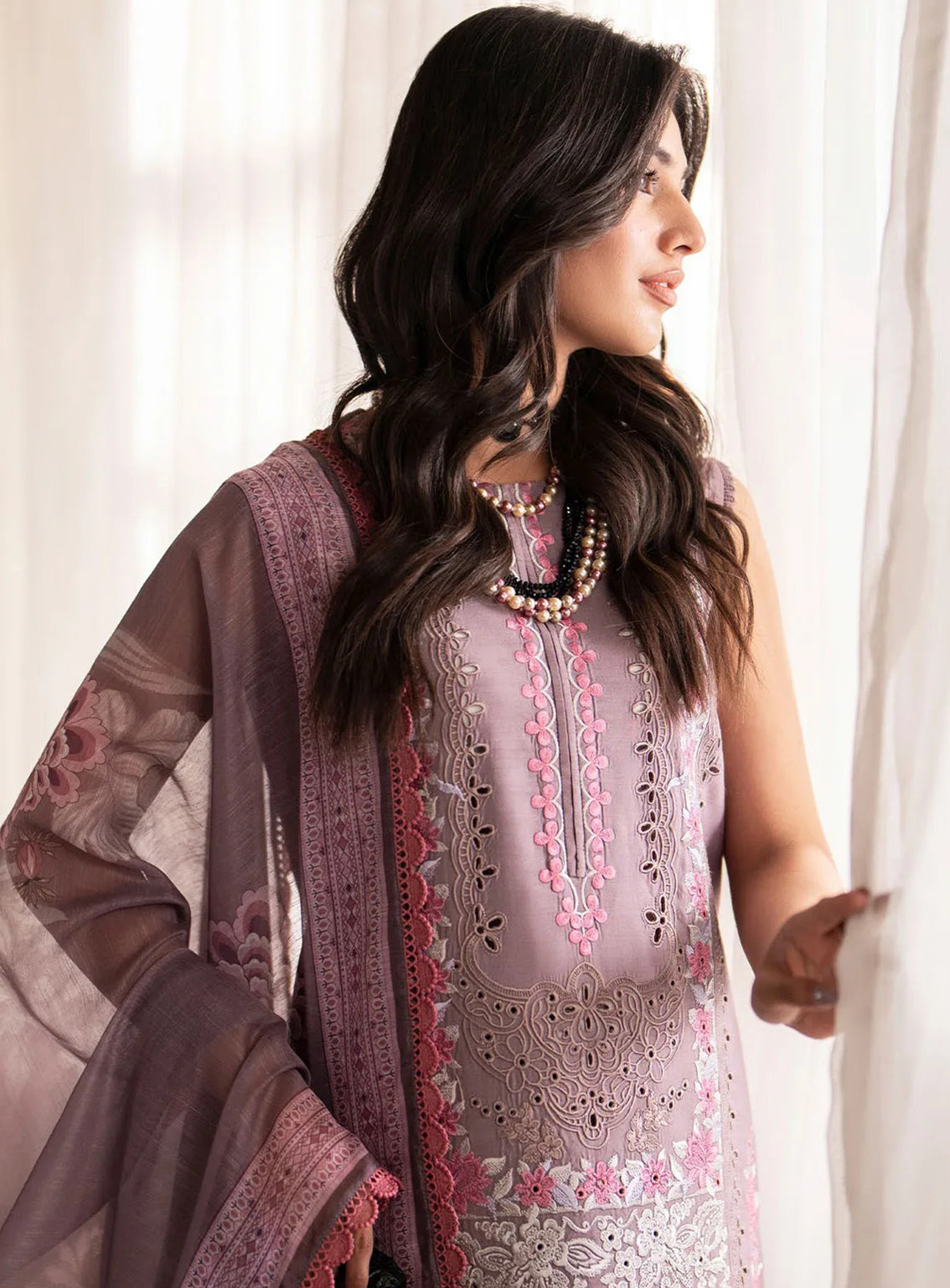 Lumiere By Saad Shaikh Embroidered Silk 3 Piece Unstitched Suit SSK24LF D-01 CELESTIAL Lumiere By Saad Shaikh Embroidered Silk 3 Piece Unstitched Suit SSK24LF D-01 CELESTIAL