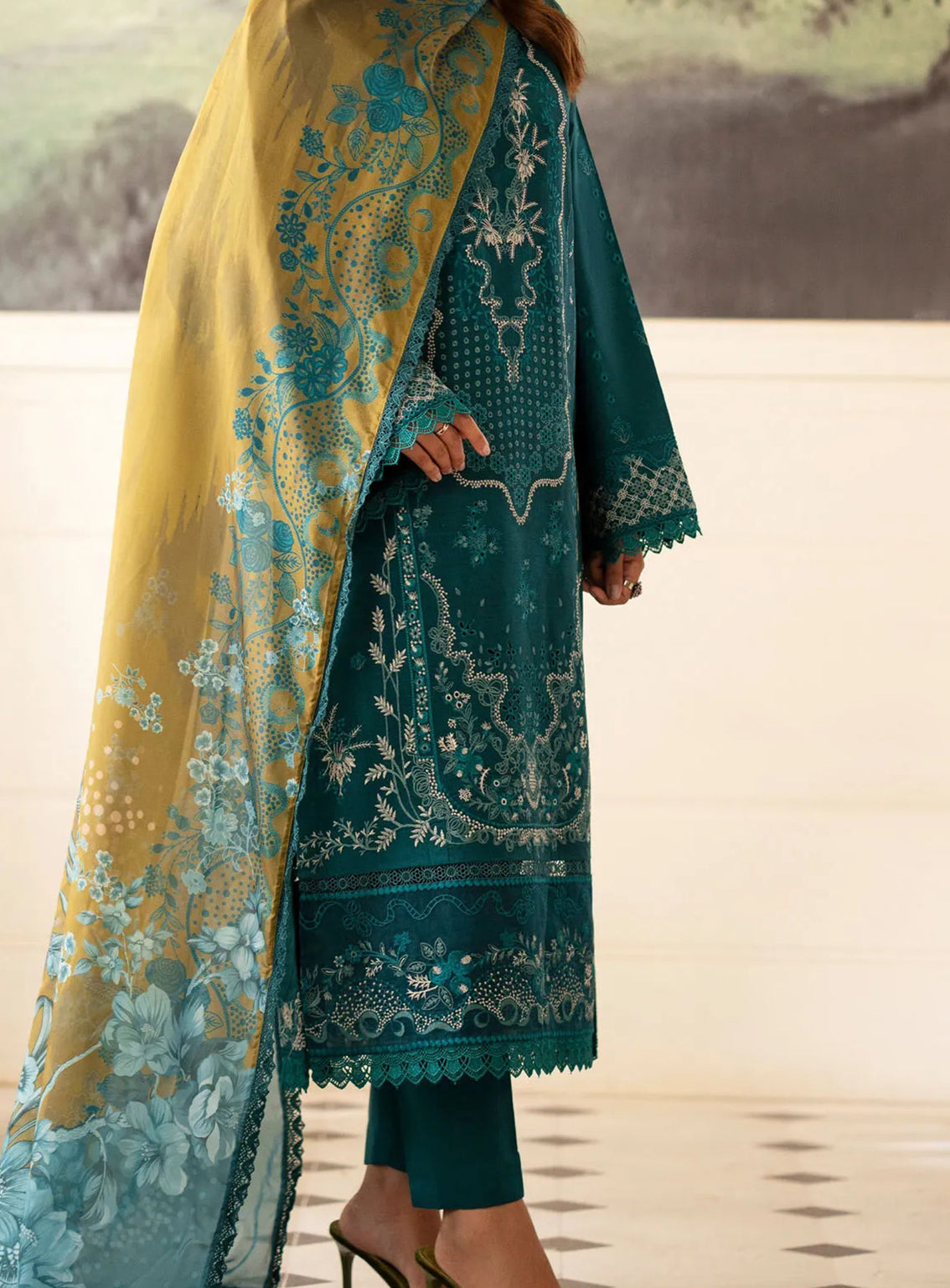 Lumiere By Saad Shaikh Embroidered Silk 3 Piece Unstitched Suit SSK24LF D-03 FORET Lumiere By Saad Shaikh Embroidered Silk 3 Piece Unstitched Suit SSK24LF D-03 FORET