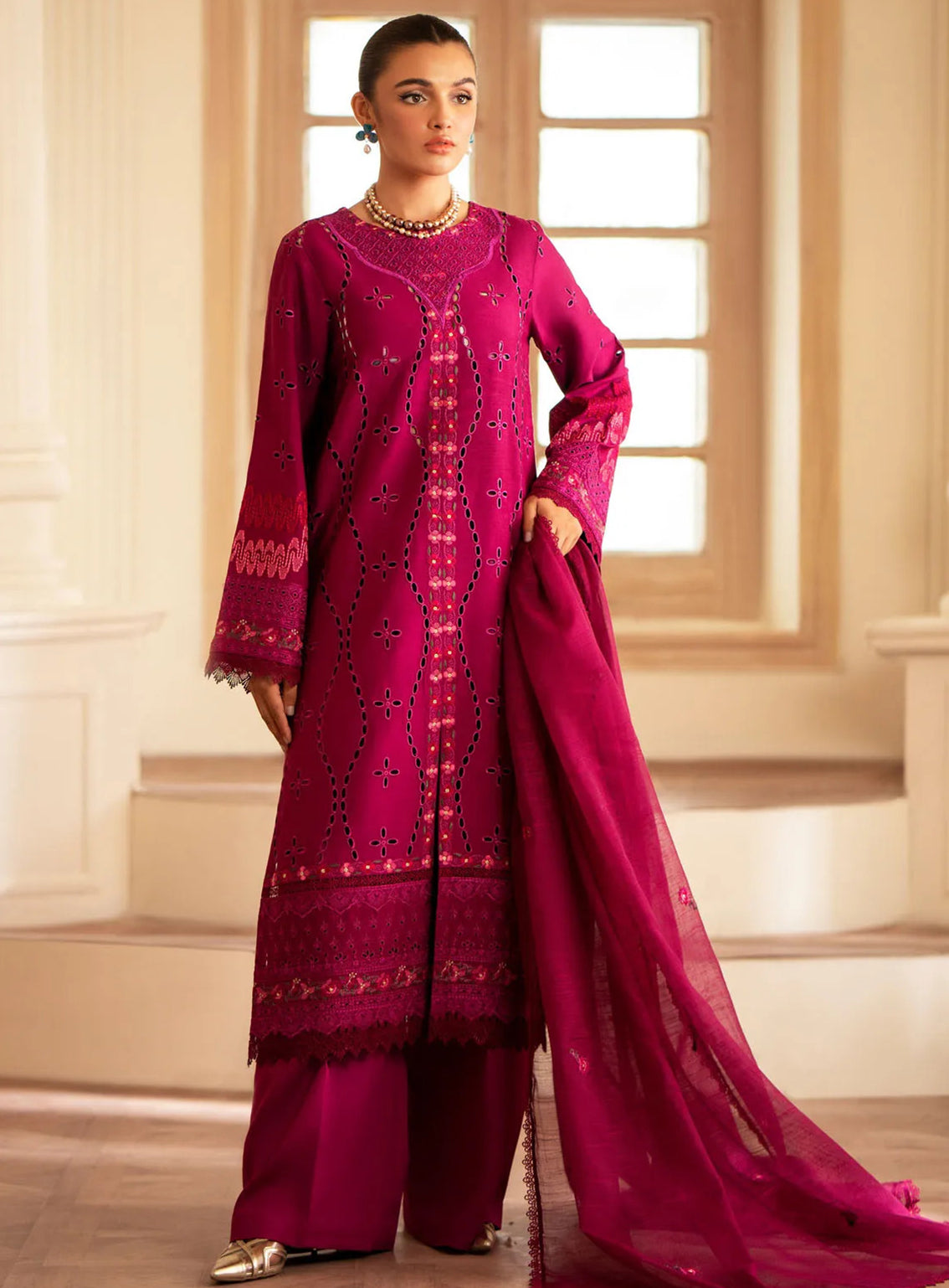 Lumiere By Saad Shaikh Embroidered Silk 3 Piece Unstitched Suit SSK24LF D-04 ARCILLA Lumiere By Saad Shaikh Embroidered Silk 3 Piece Unstitched Suit SSK24LF D-04 ARCILLA