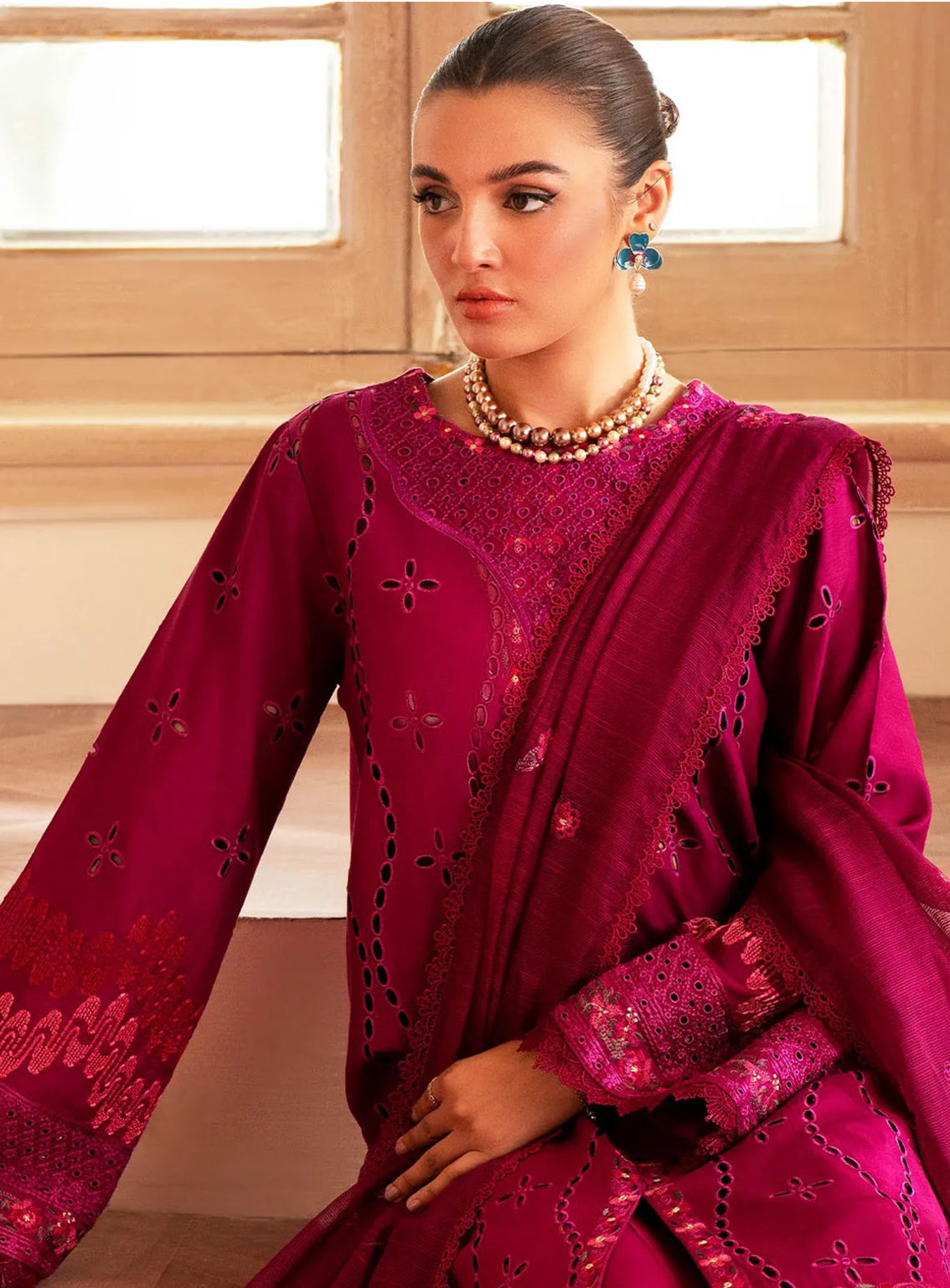 Lumiere By Saad Shaikh Embroidered Silk 3 Piece Unstitched Suit SSK24LF D-04 ARCILLA Lumiere By Saad Shaikh Embroidered Silk 3 Piece Unstitched Suit SSK24LF D-04 ARCILLA