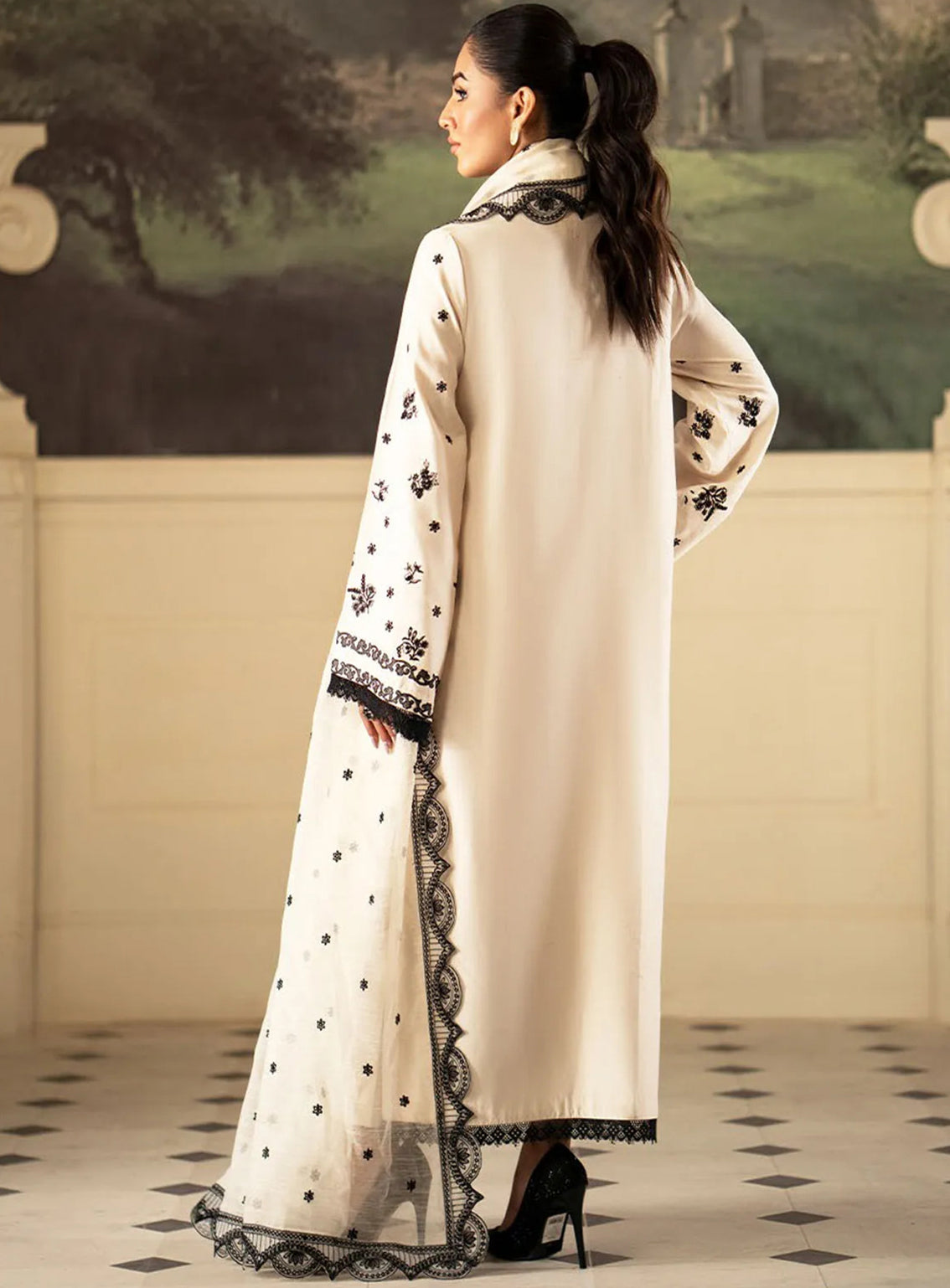 Lumiere By Saad Shaikh Embroidered Silk 3 Piece Unstitched Suit SSK24LF D-05 STELLAIRE Lumiere By Saad Shaikh Embroidered Silk 3 Piece Unstitched Suit SSK24LF D-05 STELLAIRE