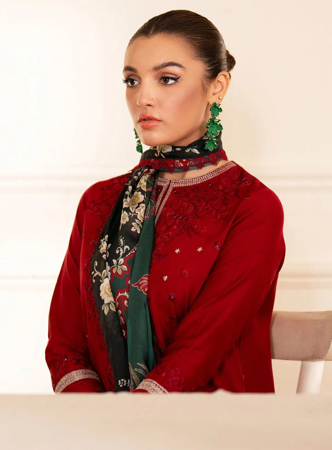 Lumiere By Saad Shaikh Embroidered Silk 3 Piece Unstitched Suit SSK24LF D-07 CORAL Lumiere By Saad Shaikh Embroidered Silk 3 Piece Unstitched Suit SSK24LF D-07 CORAL