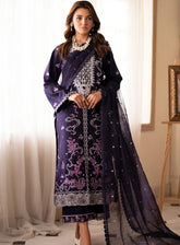Lumiere By Saad Shaikh Embroidered Silk 3 Piece Unstitched Suit SSK24LF D-09 RUBI