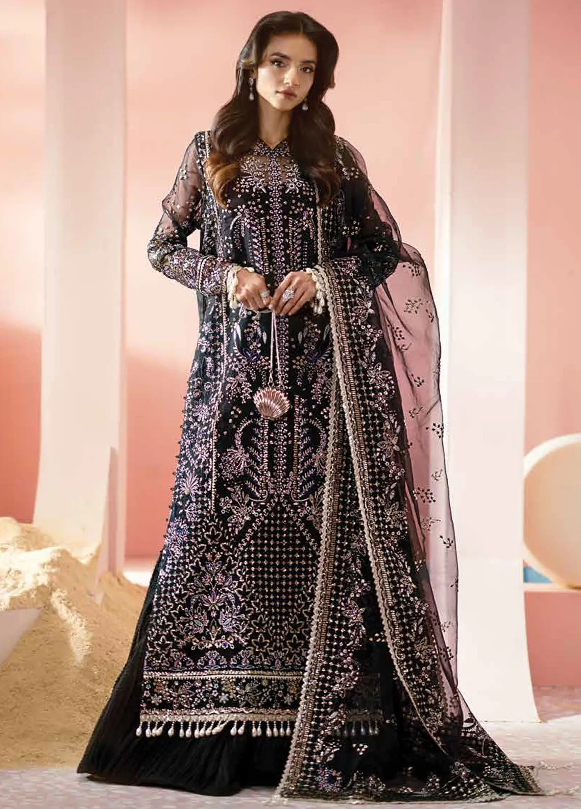 Luminara By Ayzel Afrozeh Embroidered Organza 3 Piece Unstitched Suit AF24LA AWF-01 MILAN Luminara By Ayzel Afrozeh Embroidered Organza 3 Piece Unstitched Suit AF24LA AWF-01 MILAN