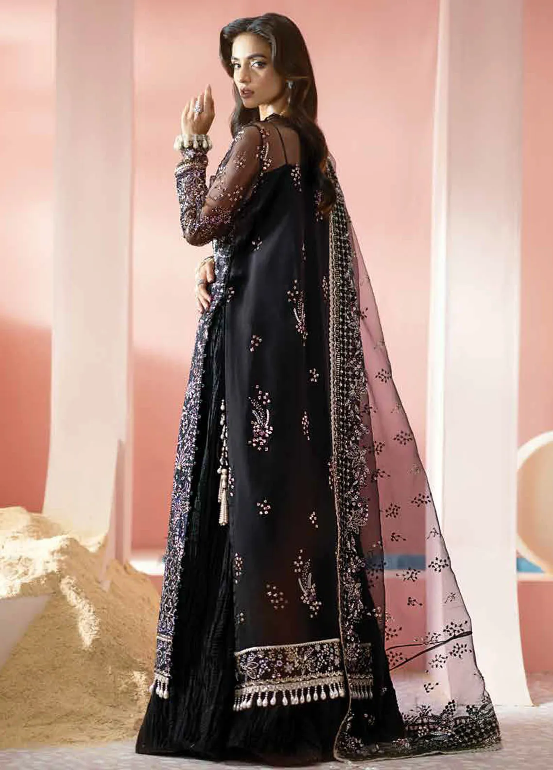 Luminara By Ayzel Afrozeh Embroidered Organza 3 Piece Unstitched Suit AF24LA AWF-01 MILAN Luminara By Ayzel Afrozeh Embroidered Organza 3 Piece Unstitched Suit AF24LA AWF-01 MILAN