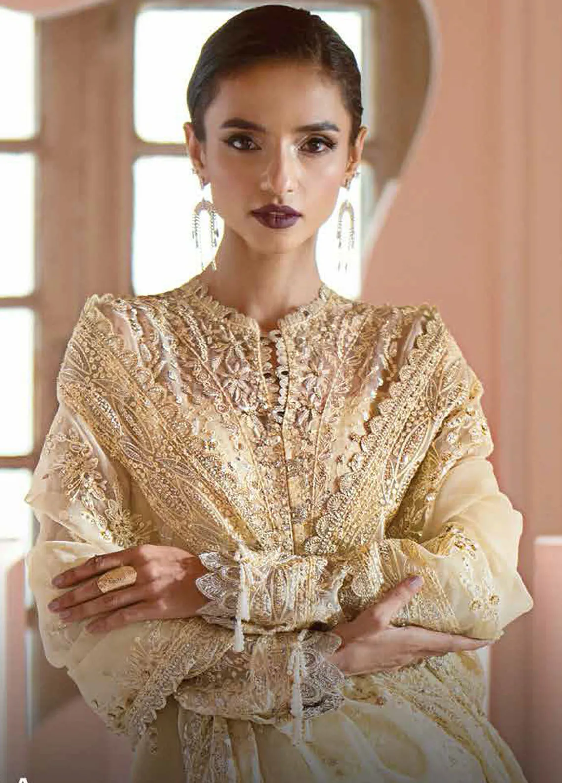 Luminara By Ayzel Afrozeh Embroidered Organza 3 Piece Unstitched Suit AF24LA AWF-02 LEIA Luminara By Ayzel Afrozeh Embroidered Organza 3 Piece Unstitched Suit AF24LA AWF-02 LEIA