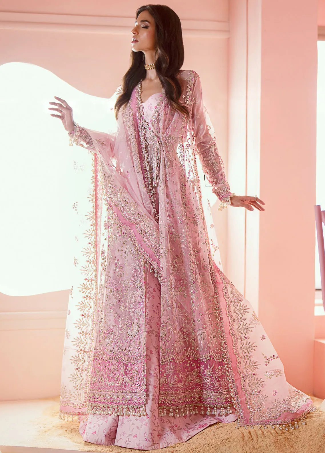 Luminara By Ayzel Afrozeh Embroidered Organza 3 Piece Unstitched Suit AF24LA AWF-04 BELLA Luminara By Ayzel Afrozeh Embroidered Organza 3 Piece Unstitched Suit AF24LA AWF-04 BELLA