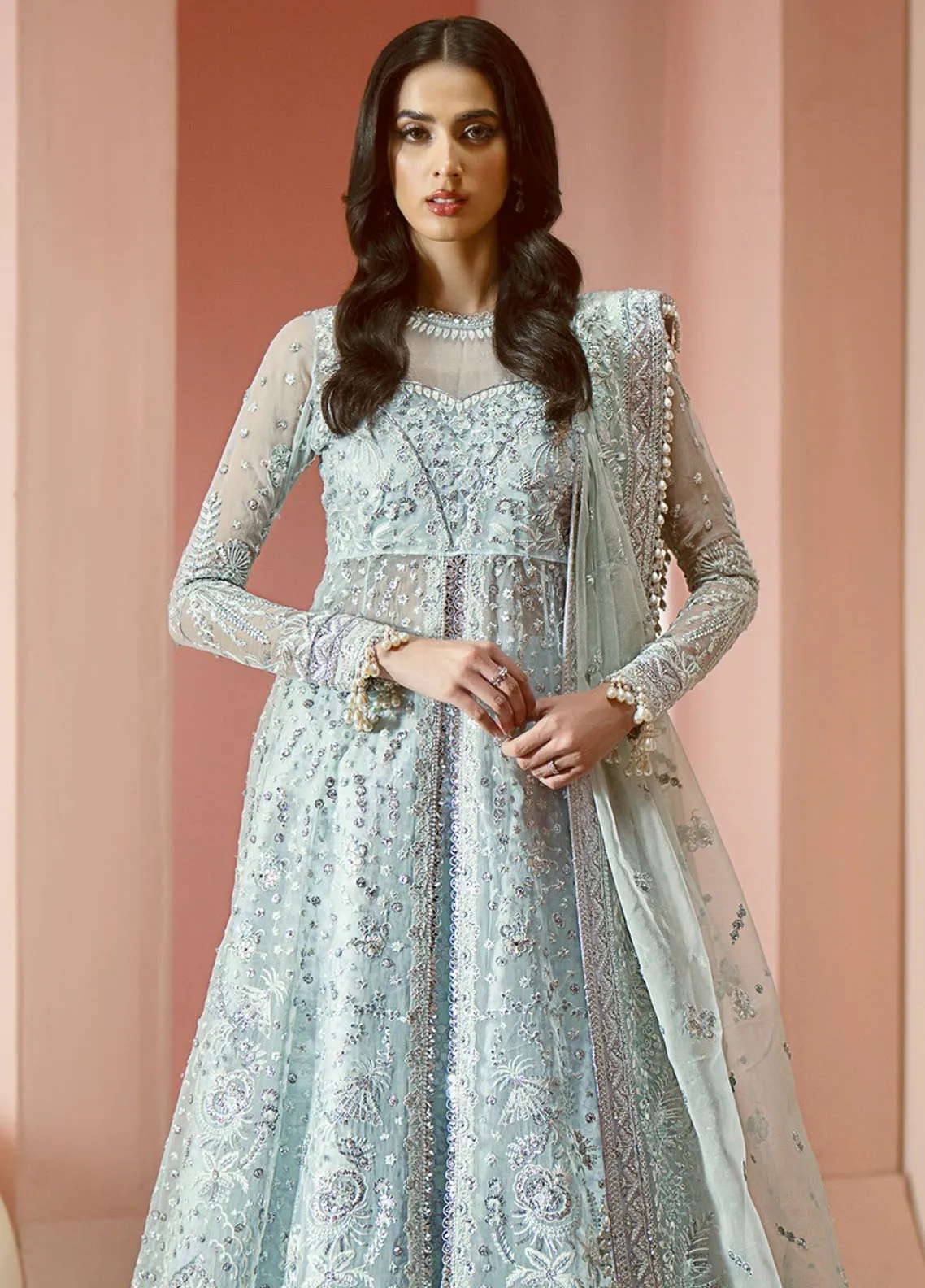 Luminara By Ayzel Afrozeh Embroidered Organza 3 Piece Unstitched Suit AF24LA AWF-09 TALIA Luminara By Ayzel Afrozeh Embroidered Organza 3 Piece Unstitched Suit AF24LA AWF-09 TALIA